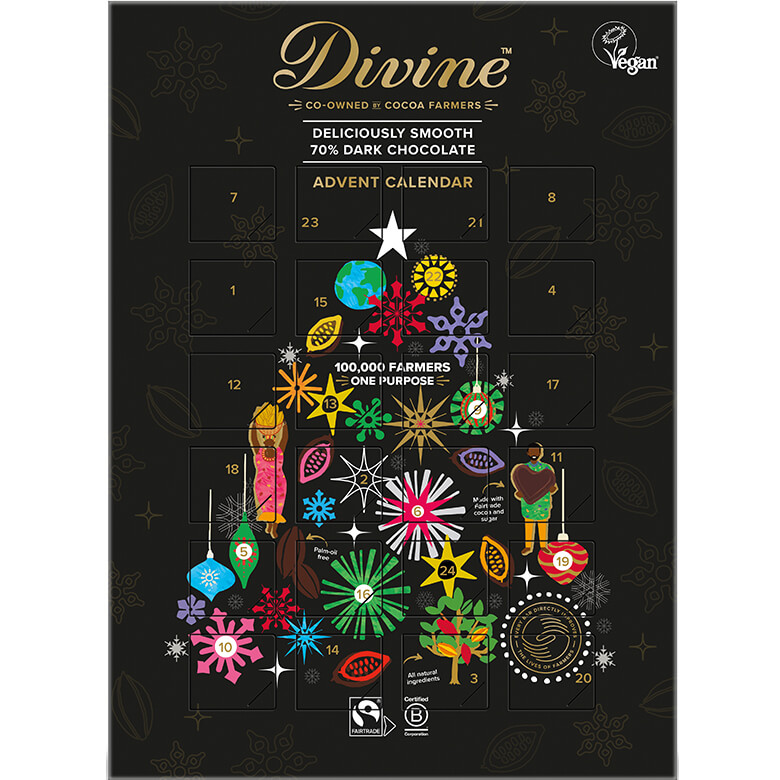 Image of Dark Chocolate Advent Calendar Packaging