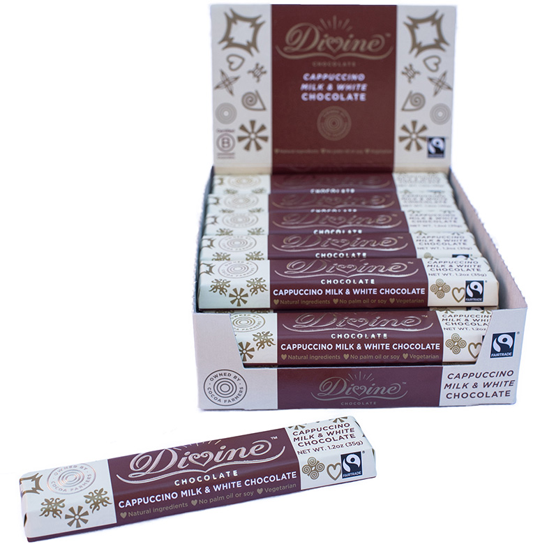 Image of Milk & White Chocolate Cappuccino Snack Bar Packaging