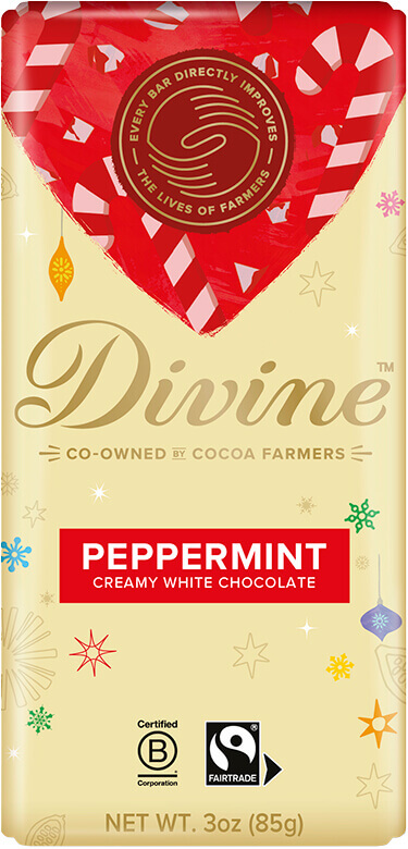 Image of White Chocolate Peppermint Holiday Bar Packaging