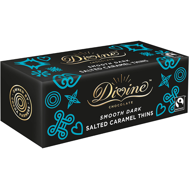Image of Dark Chocolate Salted Caramel Thins Packaging