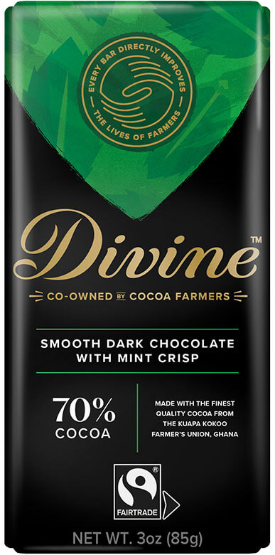 Image of 70% Dark Chocolate with Mint Crisp Packaging