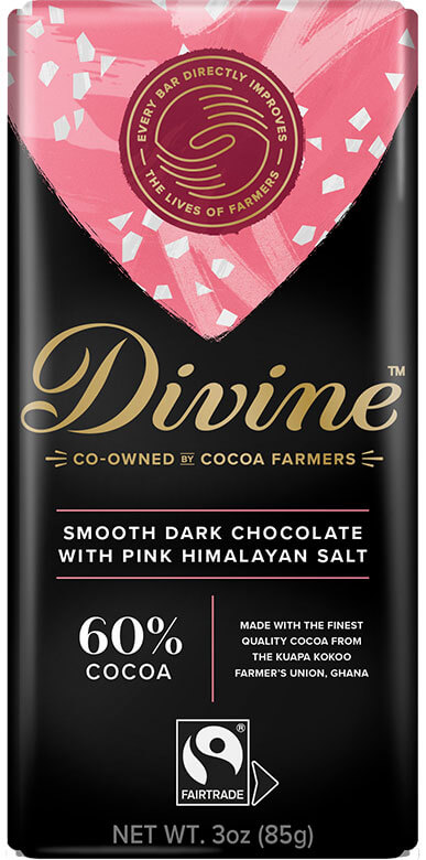 Image of 60% Dark Chocolate with Pink Himalayan Salt Packaging
