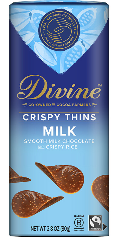 Image of Milk Chocolate Crispy Thins Packaging