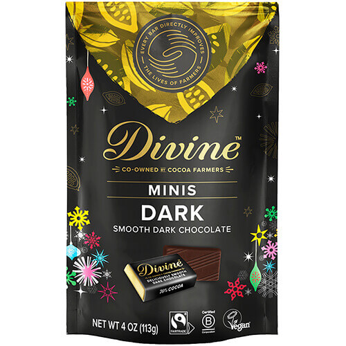 Dark Chocolate Minis Holiday Bag - Get More Information
